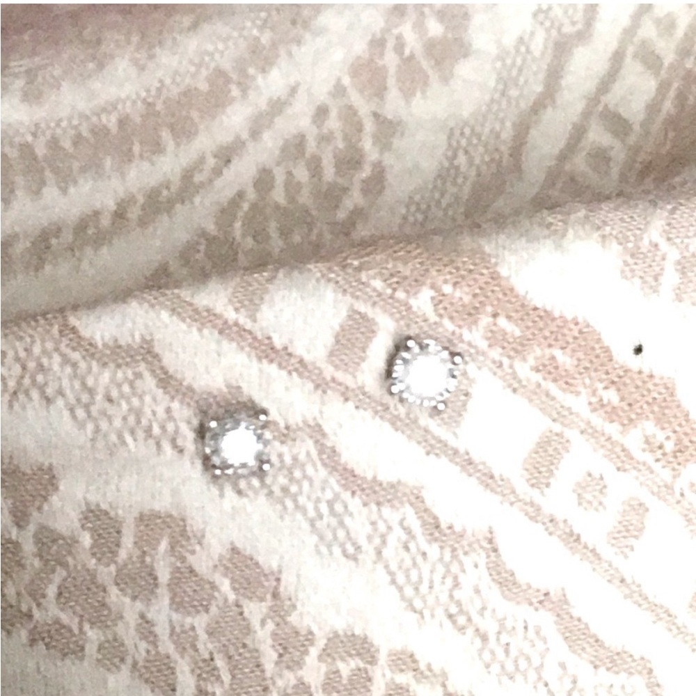💎NEW💎 GENUINE DIAMOND SOLITAIRE STUD EARRINGS W/ENHANCED SPARKLE SETTING!